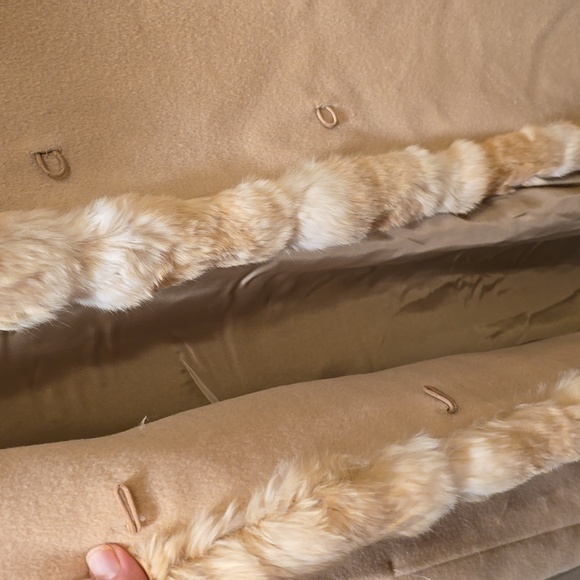 Cinzia Rocca Wool Coat with Chinchilla trim nwot - Picture 7 of 9